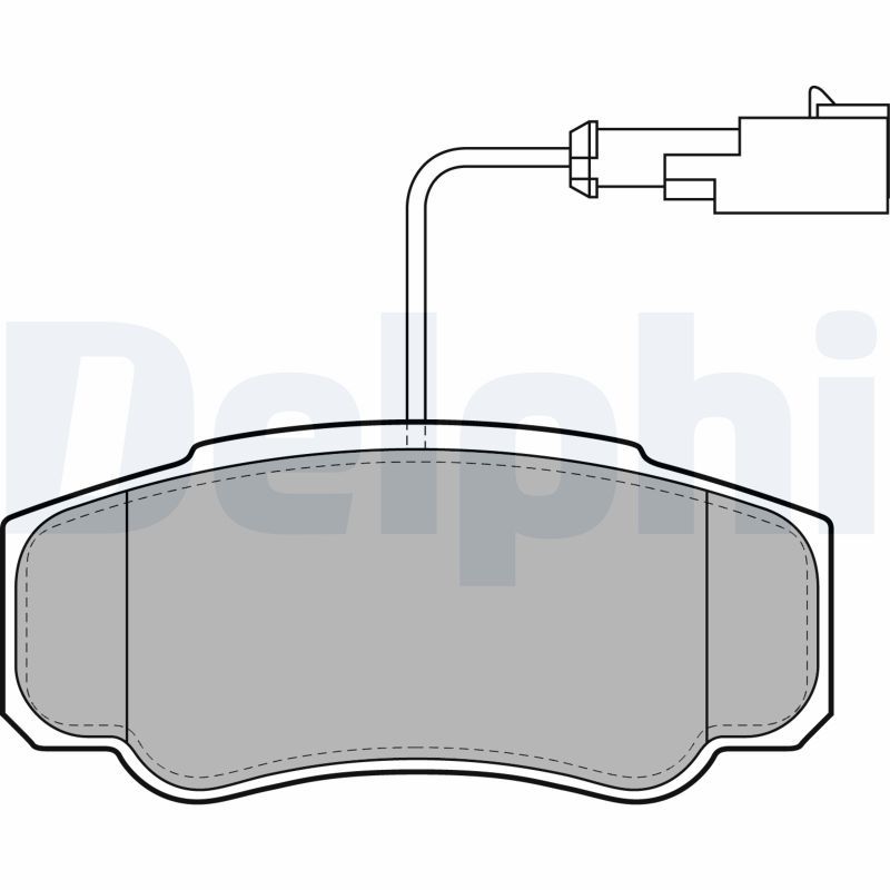 DELPHI LP2054 Brake Pad Set, disc brake