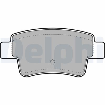 Brake Pad Set, disc brake DELPHI LP2055