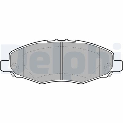 Brake Pad Set, disc brake DELPHI LP2059