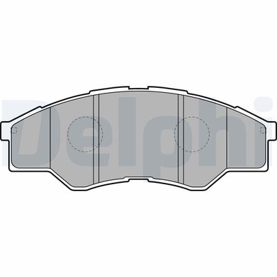 Brake Pad Set, disc brake DELPHI LP2060