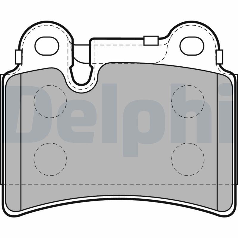 DELPHI LP2061 Brake Pad Set, disc brake