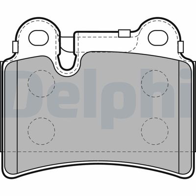 Brake Pad Set, disc brake DELPHI LP2061