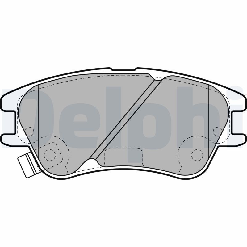 DELPHI LP2062 Brake Pad Set, disc brake