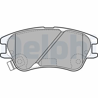 Brake Pad Set, disc brake DELPHI LP2062