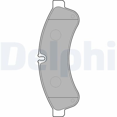Brake Pad Set, disc brake DELPHI LP2063