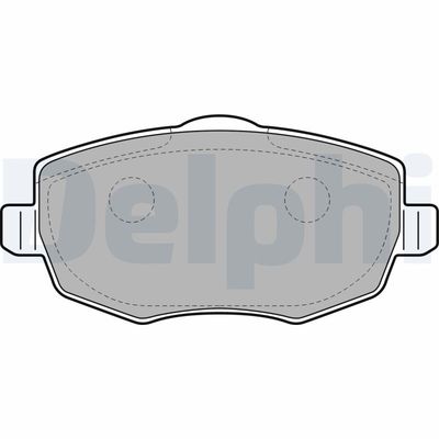 Brake Pad Set, disc brake DELPHI LP2064
