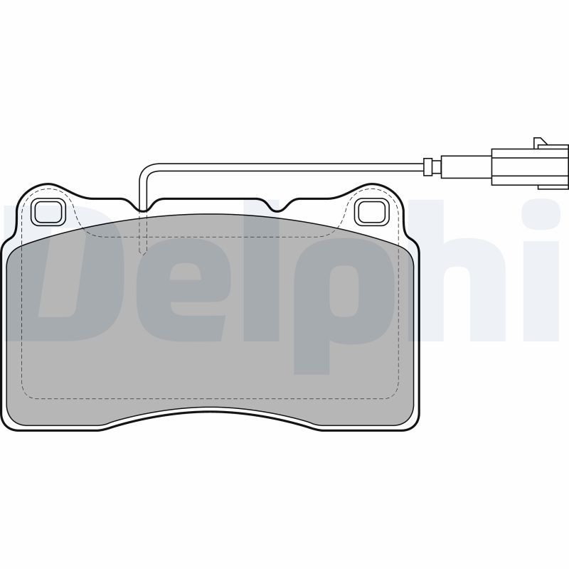 DELPHI LP2066 Brake Pad Set, disc brake