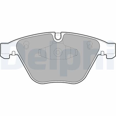Brake Pad Set, disc brake DELPHI LP2067