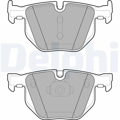 Brake Pad Set, disc brake DELPHI LP2068