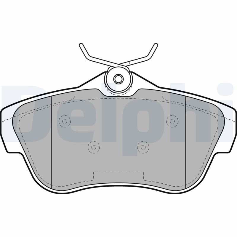DELPHI LP2071 Brake Pad Set, disc brake