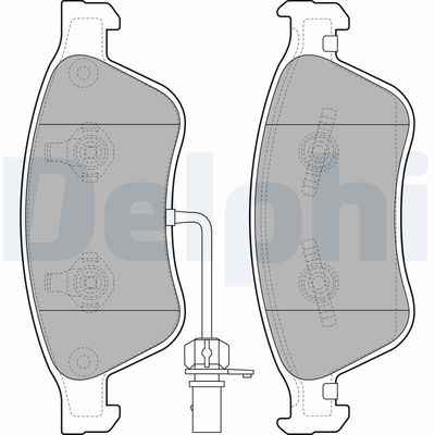 Brake Pad Set, disc brake DELPHI LP2072