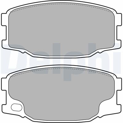 Brake Pad Set, disc brake DELPHI LP2073