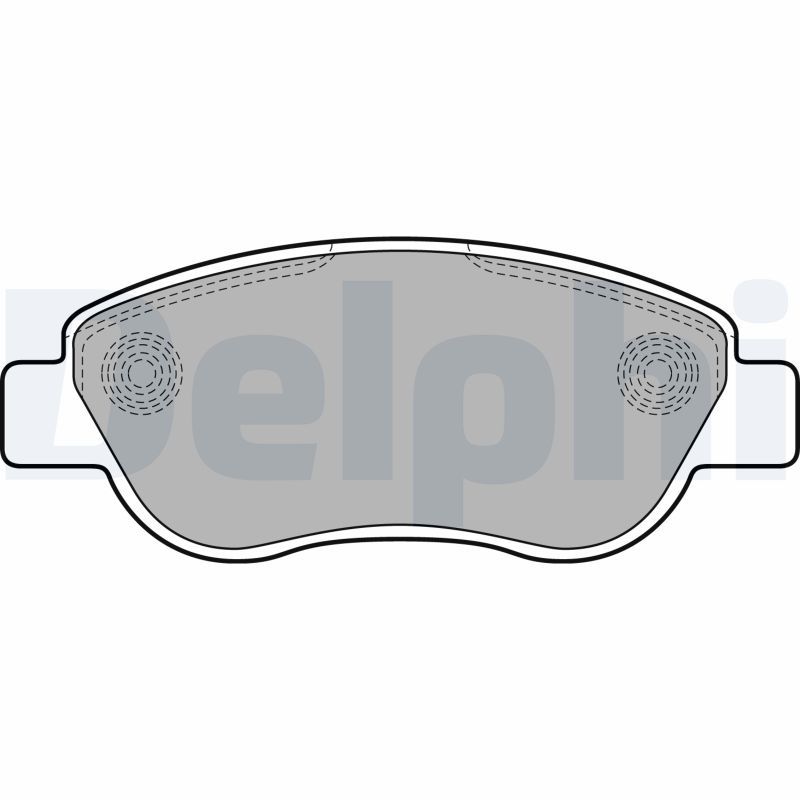 DELPHI LP2075 Brake Pad Set, disc brake