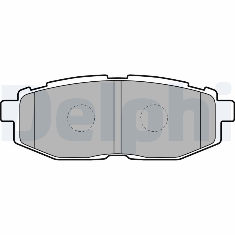 DELPHI LP2076 Brake Pad Set, disc brake