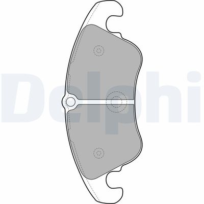Brake Pad Set, disc brake DELPHI LP2077