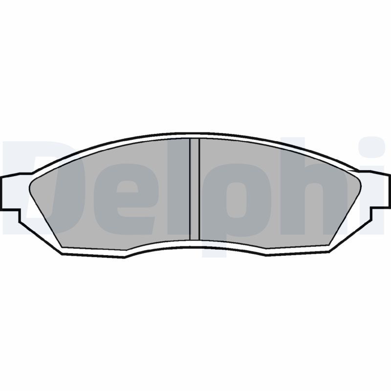 DELPHI LP208 Brake Pad Set, disc brake