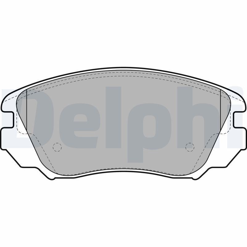 DELPHI LP2080 Brake Pad Set, disc brake