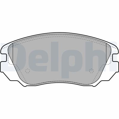 Brake Pad Set, disc brake DELPHI LP2080
