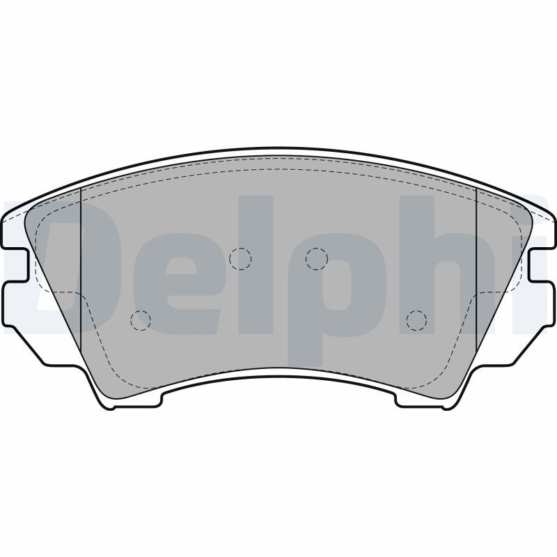 DELPHI LP2081 Brake Pad Set, disc brake