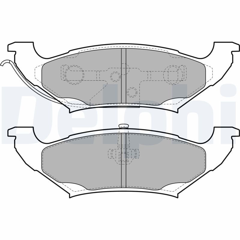 DELPHI LP2085 Brake Pad Set, disc brake