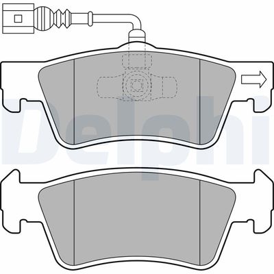 Brake Pad Set, disc brake DELPHI LP2087