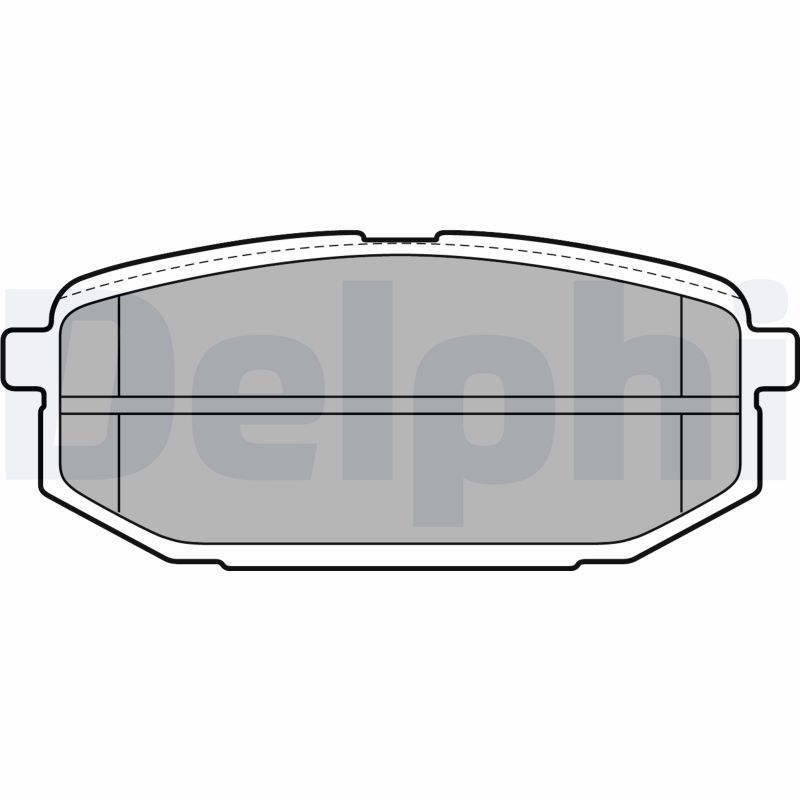 DELPHI LP2088 Brake Pad Set, disc brake