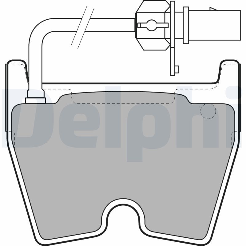 DELPHI LP2089 Brake Pad Set, disc brake