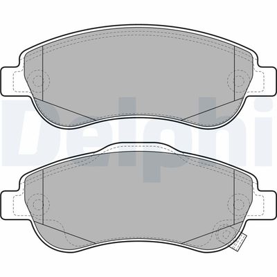 Brake Pad Set, disc brake DELPHI LP2093
