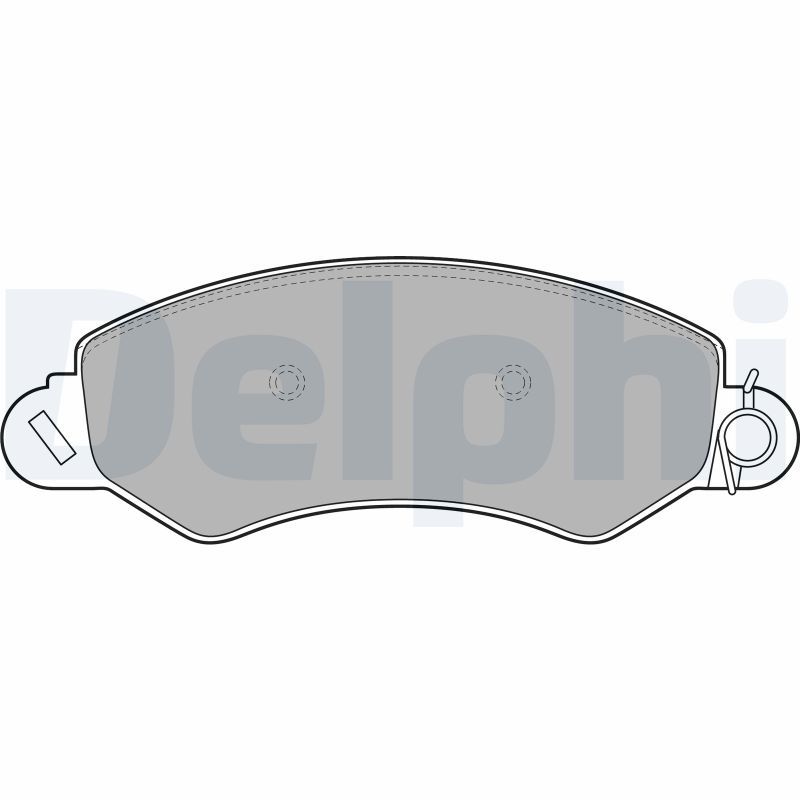 DELPHI LP2096 Brake Pad Set, disc brake