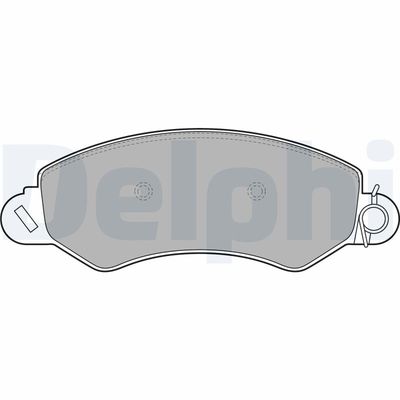 Brake Pad Set, disc brake DELPHI LP2096