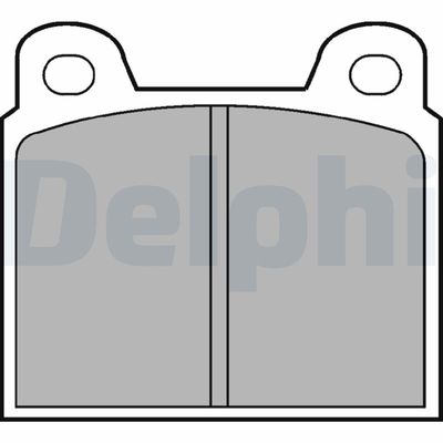 Brake Pad Set, disc brake DELPHI LP20
