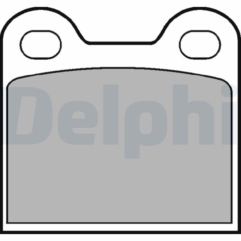 DELPHI LP21 Brake Pad Set, disc brake