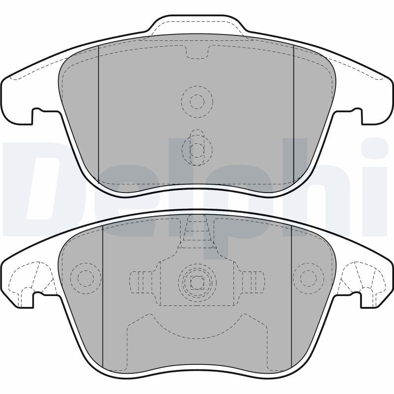 DELPHI LP2100 Brake Pad Set, disc brake