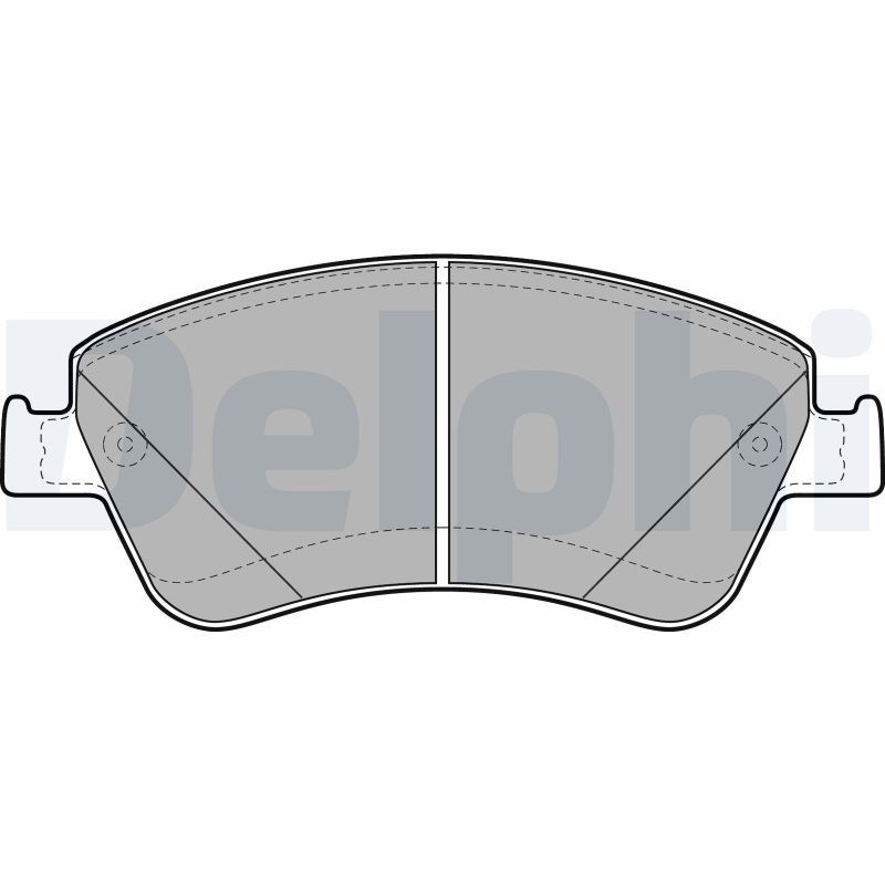 DELPHI LP2102 Brake Pad Set, disc brake