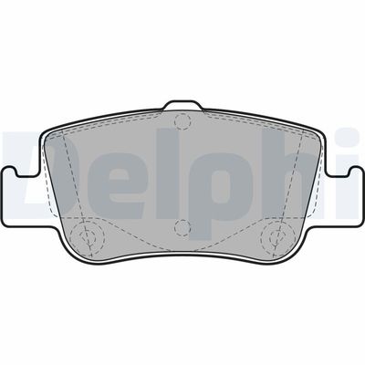 Brake Pad Set, disc brake DELPHI LP2103