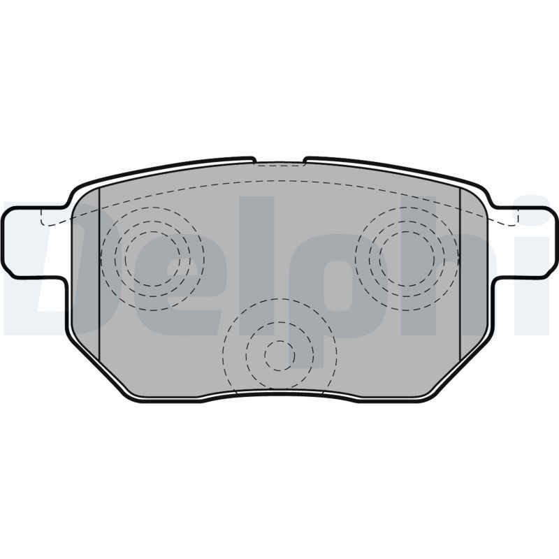 DELPHI LP2105 Brake Pad Set, disc brake