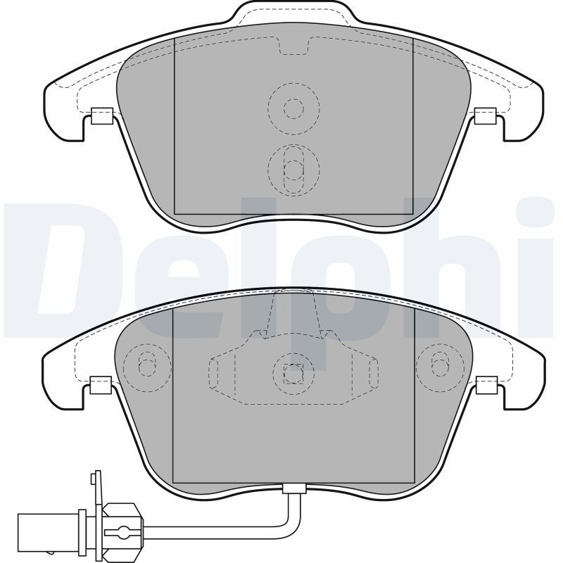 DELPHI LP2107 Brake Pad Set, disc brake