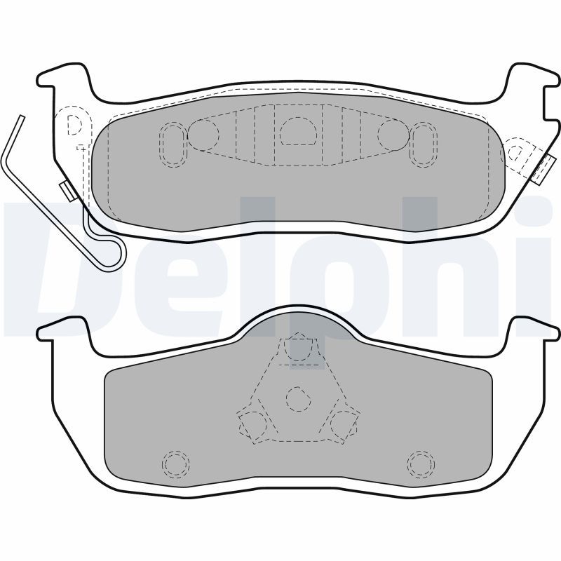 DELPHI LP2109 Brake Pad Set, disc brake