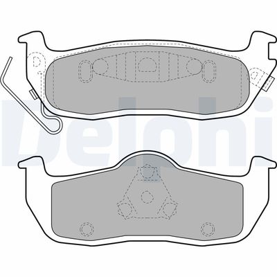 Brake Pad Set, disc brake DELPHI LP2109