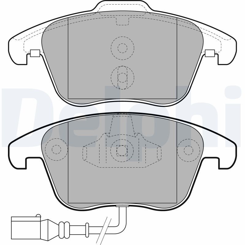 DELPHI LP2110 Brake Pad Set, disc brake