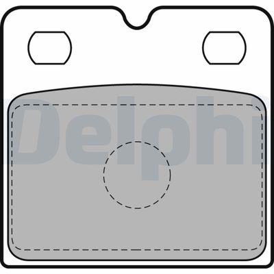 Brake Pad Set, disc parking brake DELPHI LP2112