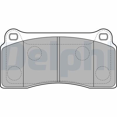 Brake Pad Set, disc brake DELPHI LP2113