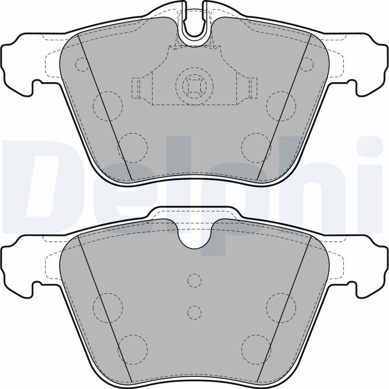 DELPHI LP2114 Brake Pad Set, disc brake