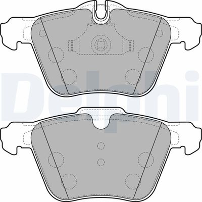 Brake Pad Set, disc brake DELPHI LP2114