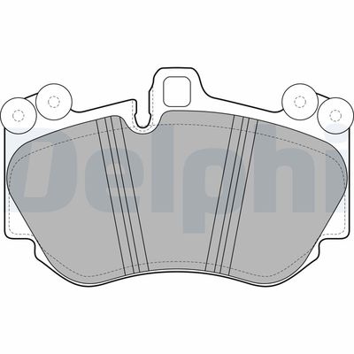 Brake Pad Set, disc brake DELPHI LP2116