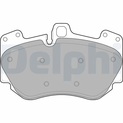 Brake Pad Set, disc brake DELPHI LP2120