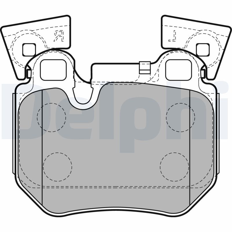 DELPHI LP2121 Brake Pad Set, disc brake