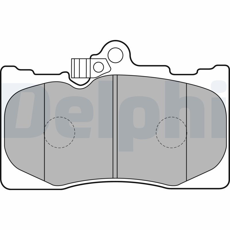 DELPHI LP2122 Brake Pad Set, disc brake