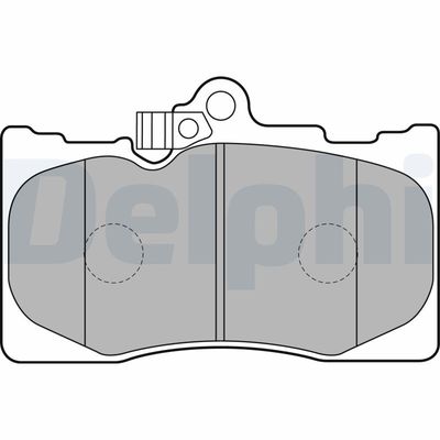 Brake Pad Set, disc brake DELPHI LP2122