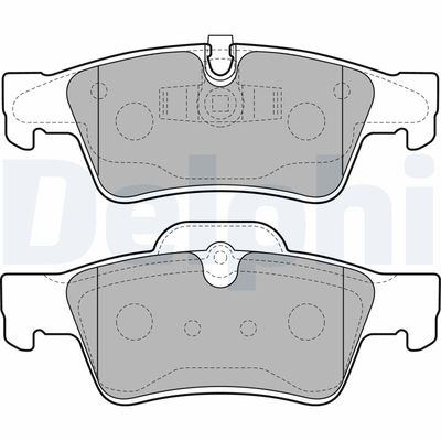 Brake Pad Set, disc brake DELPHI LP2124